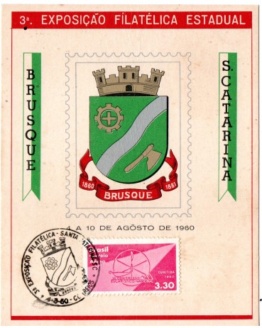 1960 3ª Exposição Filatélica Estadual Brusque - SC 24.992