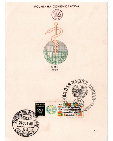 1968 OMS Dia das Nações Unidas 25.070