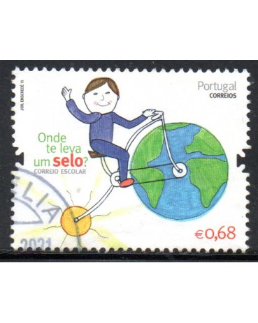 2011 Portugal Onde te leva um Selo 25.176 Carimbado