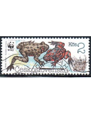 Checoslováquia 1989 Sapos 25.225 Carimbado