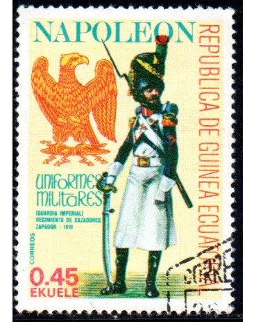 República da Guiné Equatorial - Napoleão 25.230 Carimbado