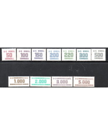 R633/643 Tipo Cifras, Série Completa 25.390 Mint