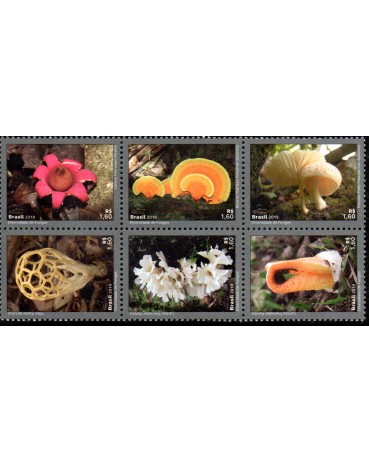 C3821/3826 Diversidade de Fungos "Sextilha" 25.399 Mint