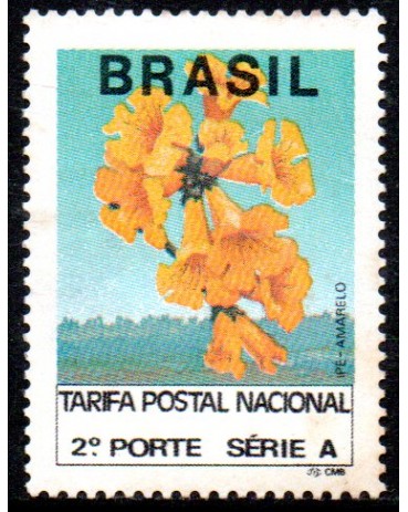 R691 Ipê Comprovante de Franqueamento Nacional - Fosco Gelo 25.426 Mint