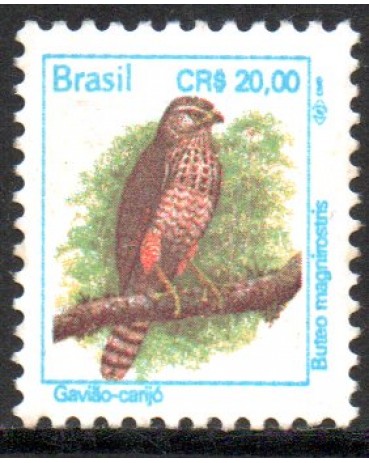 R701 Pássaros Urbanos,Gavião-carijó, Cruzeiro Real 25.443 Mint