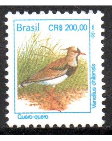 R704 Pássaros urbanos,Quero-quero, Cruzeiro Real 25.445 Mint