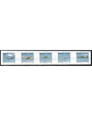 R729/733 Aviões Brasileiros - Tira 25.471 Mint