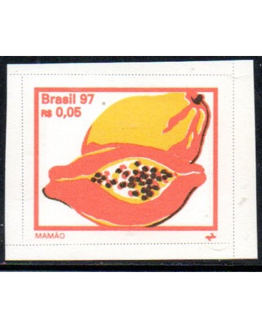 R768 Mamão - Microserrilhado 25.488 Novo sem marcas de charneiras, com moldura