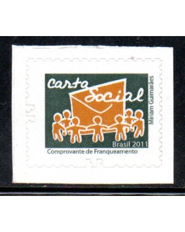 R856 Carta Social - Comprovante de Franqueamento 25.544 Mint