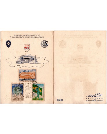 1950 Folhinha Comemorativa do IV Campeonato Mundial de Football O numero no verso poderá ser 2740 e 2982 -  25.605
