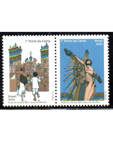 C4031 Festa do Senhor Bom Jesus do Bonfim, Se-tenant 25.611 Mint