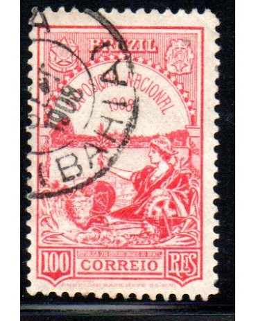 1908 C07 Exposição Nacional e Centenário da Abertura dos Portos 25.646 Carimbados - O carimbo poderá ser outro 