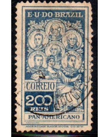 1909 C09 Selo Panamericano 25.647 Carimbado - O carimbo poderá ser outro 