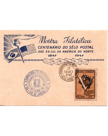 1947 Mostra Filatélica Centenário do Selo Postal dos E.U.A. 25.774