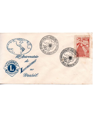 1962 Brasil 10° Aniversário do Leonismo no Brasil 25.795