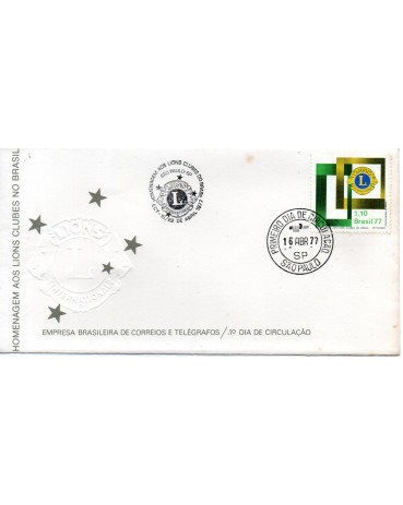 1977 Homenagem aos Lions Clube do Brasil - SP. 25.798