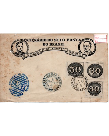 1948 Centenário do Selo Postal do Brasil 25.981 - PEÇA DIFÍCIL 