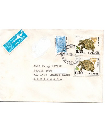 Bulgária,Envelope Circulado 26.000
