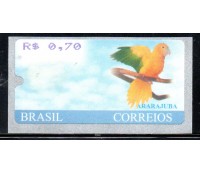 SE26 Selo Etiqueta Ararajuba 2001- 0,50 - 26.083 Mint