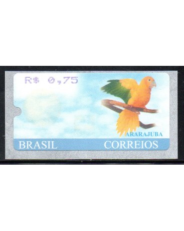 SE27 Selo Etiqueta Ararajuba 2003 - 0,75 - 26.085 Mint