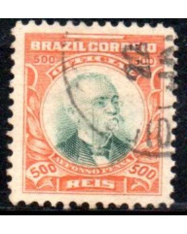 08 Afonso Pena 500 Réis 26.129 Usado