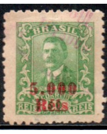 R342 Wenceslau Braz 5000/50 C/ Sobrestampa 26.163 Usado, A imagem poderá ser outra