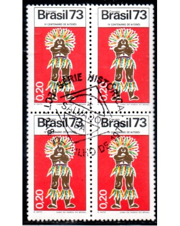 1973 C786 Acontecimentos Históricos - Cacique 26.257 CBC - BA - Sem uso com goma
