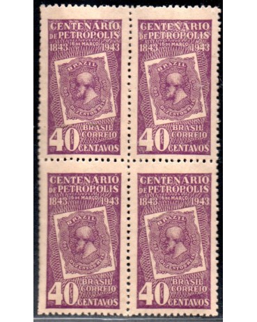 1943 C179 Centenário de Petrópolis - RJ 26.344 Mint