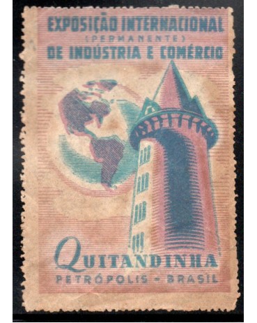 Exposição Internacional de Indústria e Comércio - Quitandinha - Petrópolis - Brasil - RARIDADE 26.455