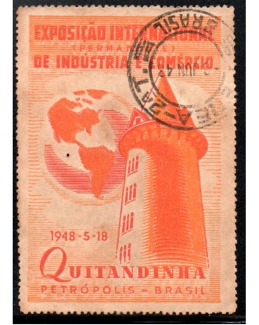 Exposição Internacional de Indústria e Comércio - Quitandinha - Petrópolis - Brasil - RARIDADE 26.456