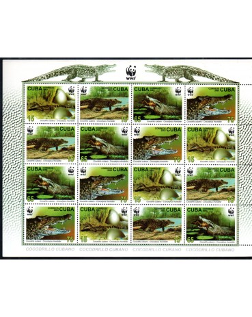 WWF Cuba 2003 WWF  folhinha Completa 26.575 Mint