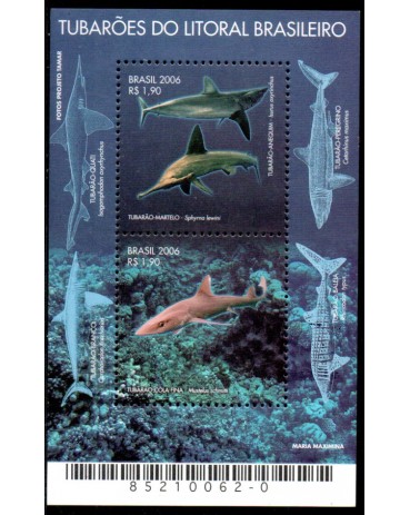 B144 Tubarões do Litoral Brasileiro 26.609 Mint