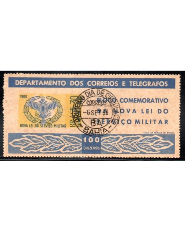 1966 B18 Propaganda da Nova Lei do Serviço Militar CBC-BA 26.675 Novo LP