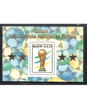 B98  BRASIL TRICAMPEÃO DE FUTEBOL MINT  2309 