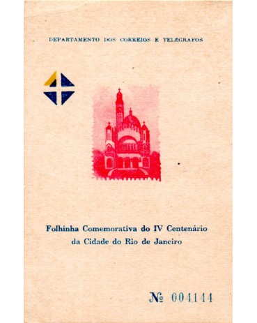1965 Folhinha Oficial FO-15 IV Centenário do Rio de Janeiro 27.049