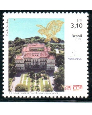 C3797 Série Mercosul Museu 200 Anos do Museu Nacional 27.057 Mint