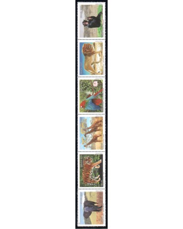 C2712/2717 Se-tenant Série Completa ZOOLÓGICOS DO BRASIL 2007 -  27.132 Mint