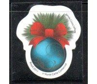C3142 Natal 2011 Bola Azul, Sem a Moldura 27.145 Mint