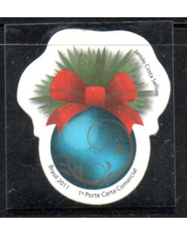 C3142 Natal 2011 Bola Azul, Sem a Moldura 27.145 Mint