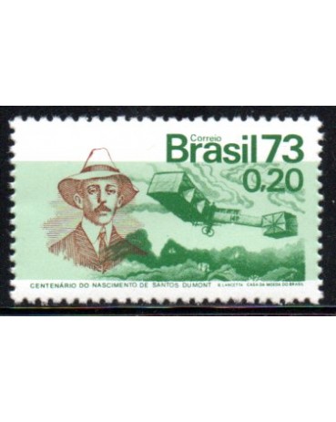 C792 - Centenário dos Nascimento de Santos Dumont "14 Bis" 27.203 Mint