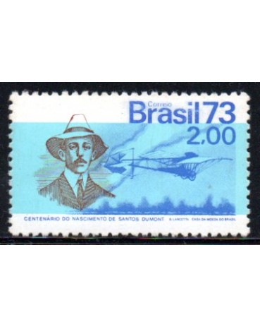 C794 Centenário do Nascimento de Santos Dumont "Demoiselle" 27.204 Mint