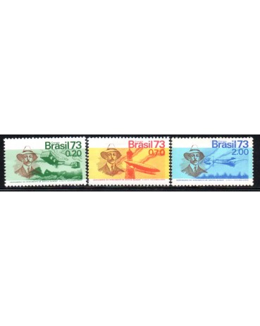 C792/794 Série Centenário do Nascimento de Santos Dumont 27.205 Mint