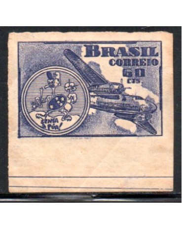 C246 - 1949 Selo com margem larga abaixo 27.212 Leve dobra no verso