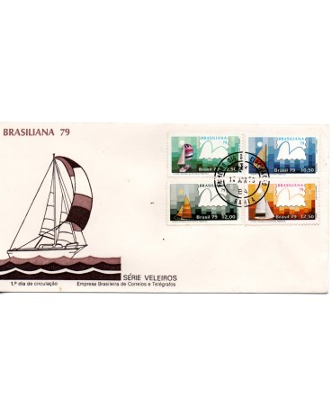 FDC 173-1979 Veleiros 27.247 Alguns Pontos escuros