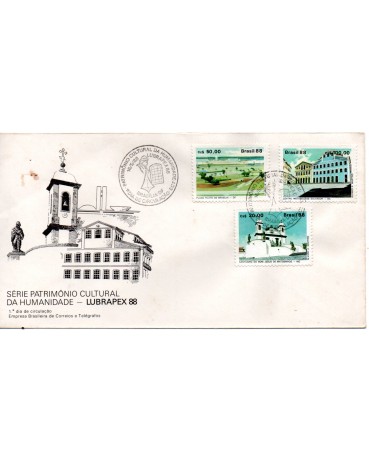 Fdc 445/1988 Lubrapex - Patrimônio Cultural da Humanidade 27.264