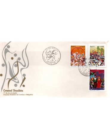 Fdc 526/1991 Carnaval Brasileiro 27.275