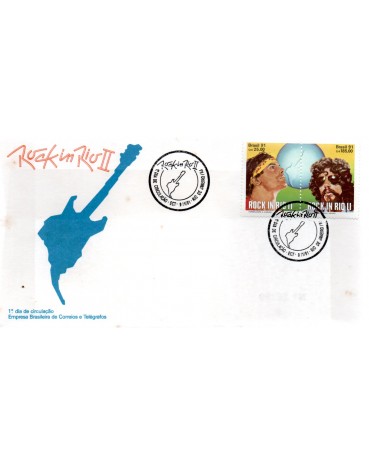 Fdc 524/1991 Rock In Rio II Cazuza e Raul Seixas 27.278