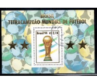 1994 B98 Brasil Tetracampeão Mundial de Futebol 22.327 O carimbo Poderá ser Outro - Novo