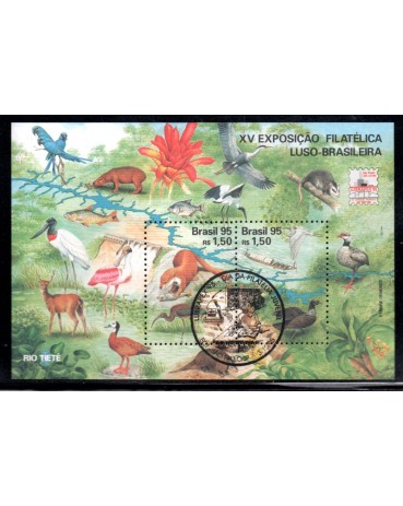 1995 B101 XV Exposição Filatélica Luso-Brasileira 22.330a CBC Dia da Filatelia Juvenil 