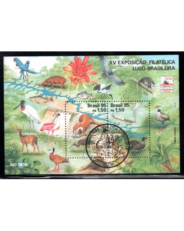 1995 B101 XV Exposição Filatélica Luso-Brasileiro 22.337 CBC Dia dos Correios 